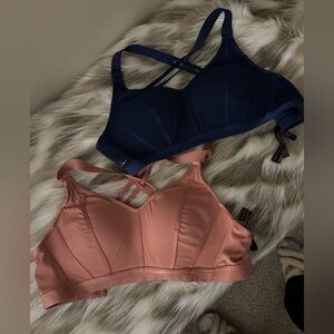 Victoria's Secret Navy and Blush Strappy Bralette Duo